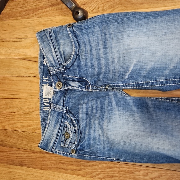 Hydraulic Women's Flare Blue Jeans Lola Boot Flare Size 1/2 Short Cotton - Picture 2 of 11